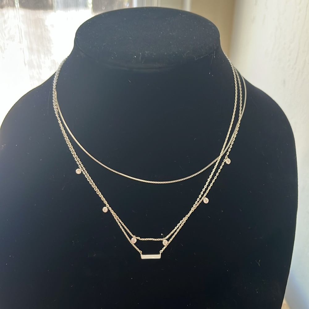 Sterling Silver Dainty Minimalist Necklaces, Set of 3